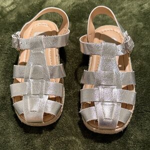 Sparkling Silver Kids Sandals